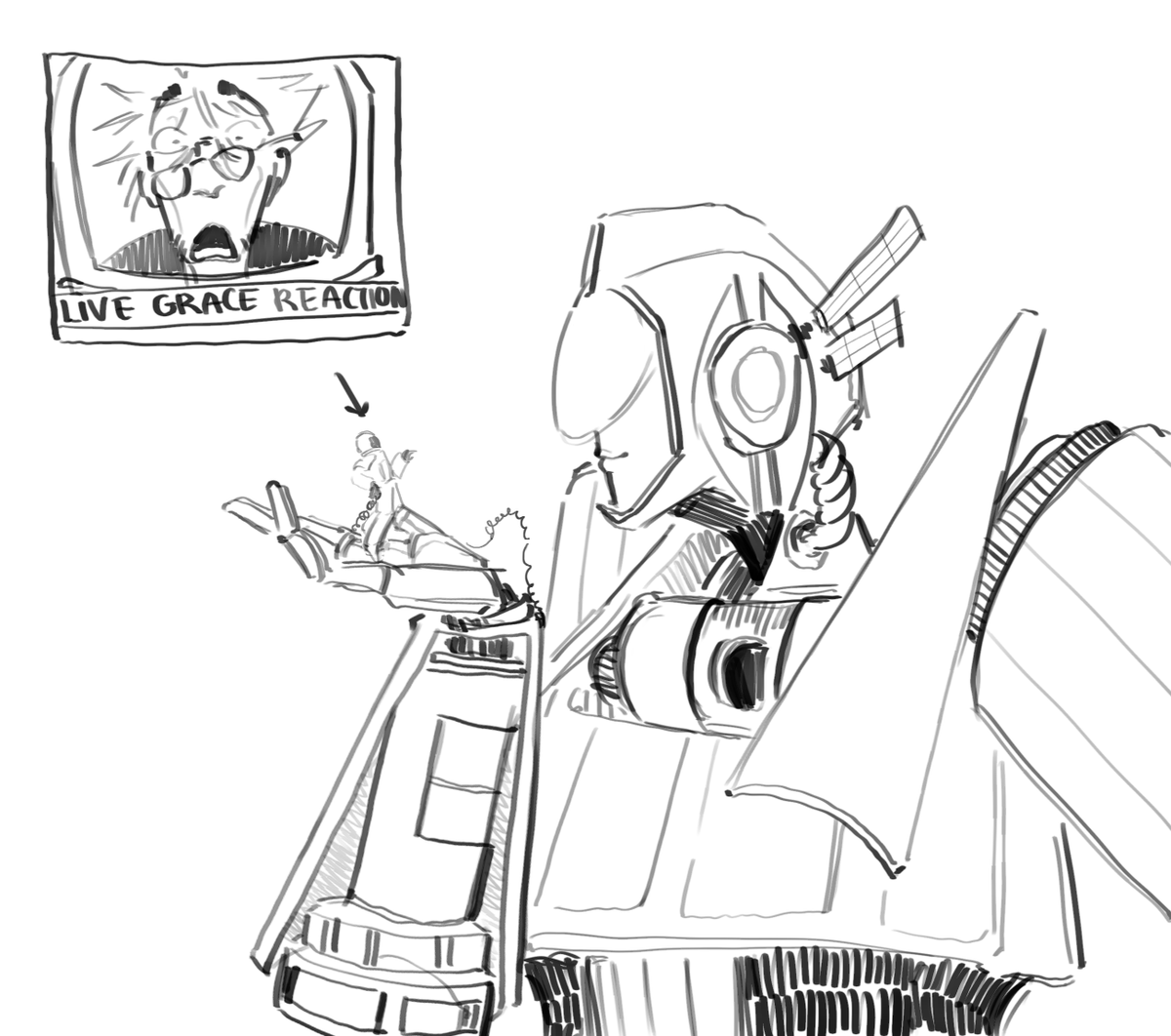 boltzled's tweet photo. tfw your spaceship turns into a giant robotic alien woman https://t.co/xfCbVD9bBx