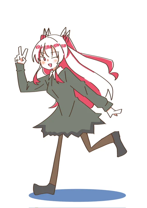 アリビナちゃん落描き。 (絵柄迷走中)