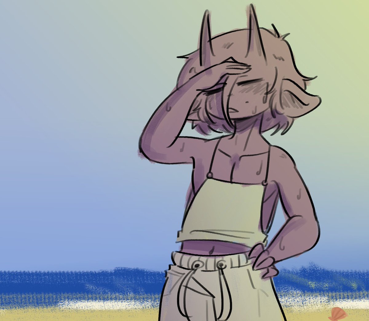 _Lohanr's tweet photo. @Iisphan I think a day at the beach was good for him. https://t.co/rwiQ8lJODI