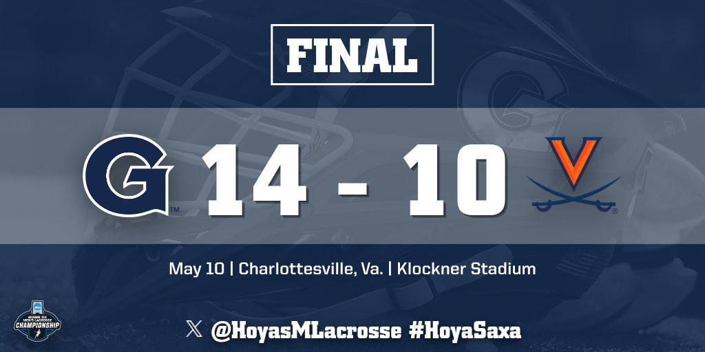 Georgetown MLacrosse tweet media