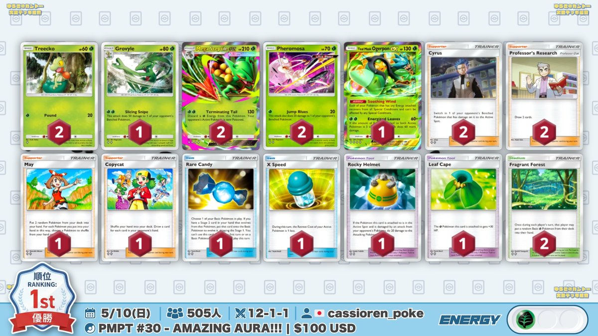 🌏 ポケポケ 大会結果｜5/10(日) 🌏 505人参加の大会で『メガ