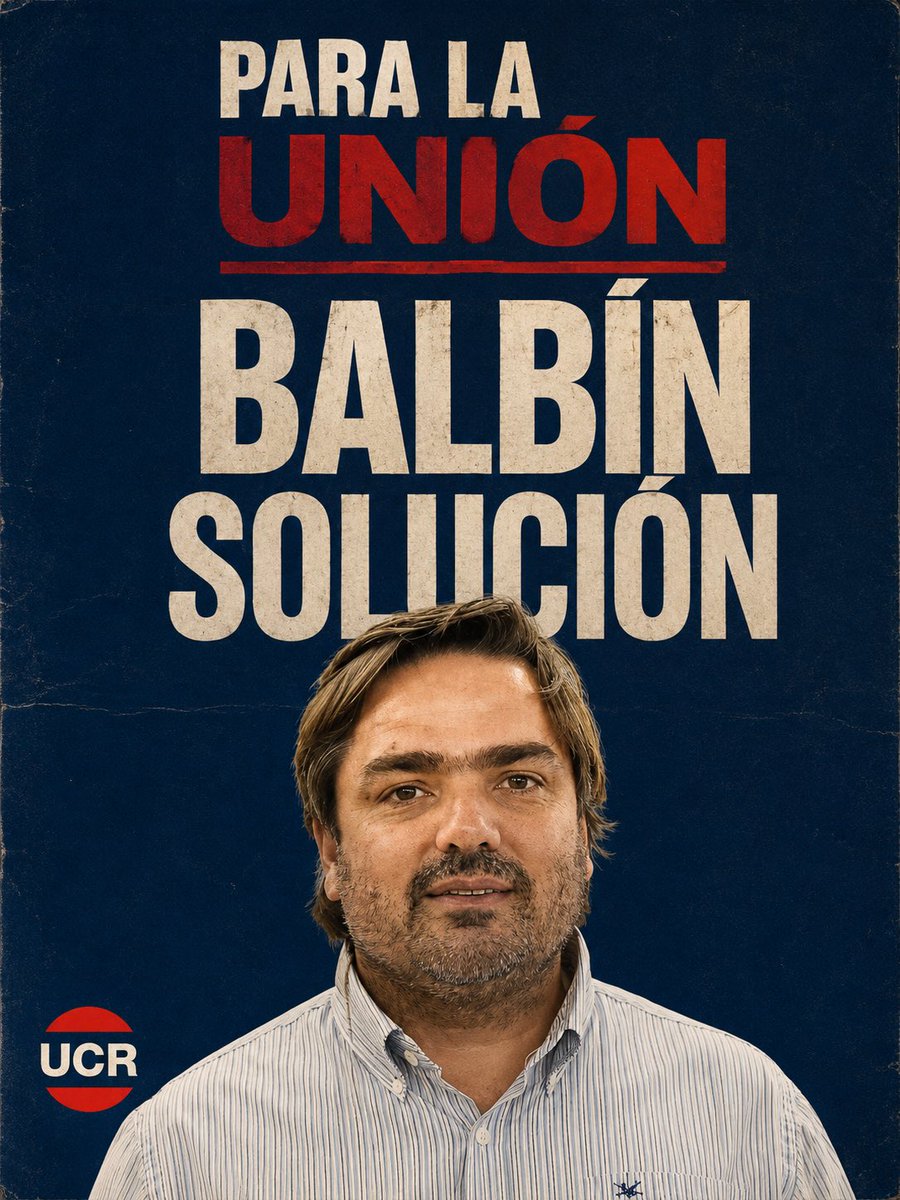 balbinsolucion's tweet photo. Cuando todo se rompe, el radicalismo une.
Para la Unión: BALBÍN SOLUCIÓN. https://t.co/mTuOirWDYE
