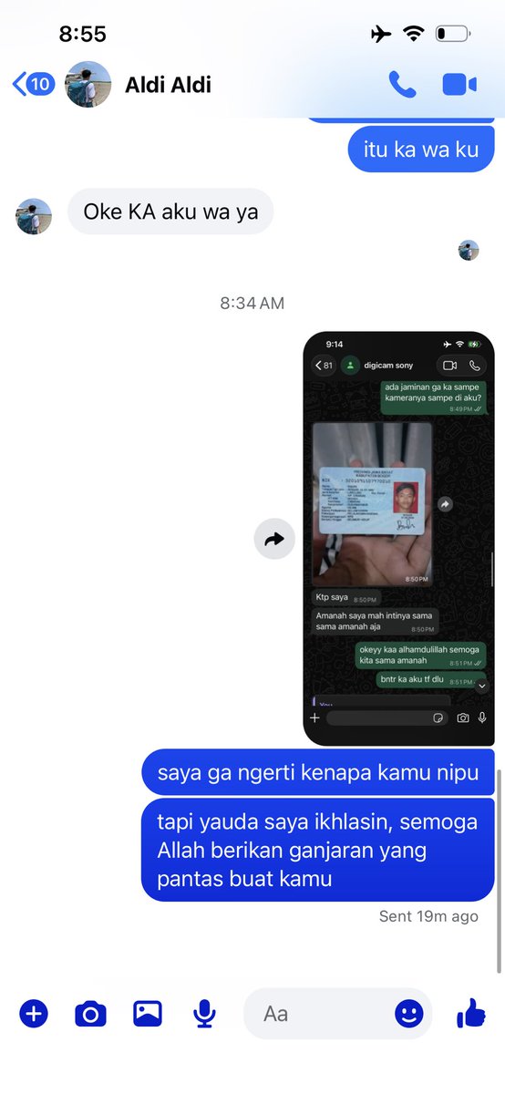 mayangkinant's tweet photo. ketipu lagi ketipu lagi :)
gapapa semoga rejekinya lebih dilancarkan lagi sama Allah, aamiin https://t.co/G4dicu6T1n