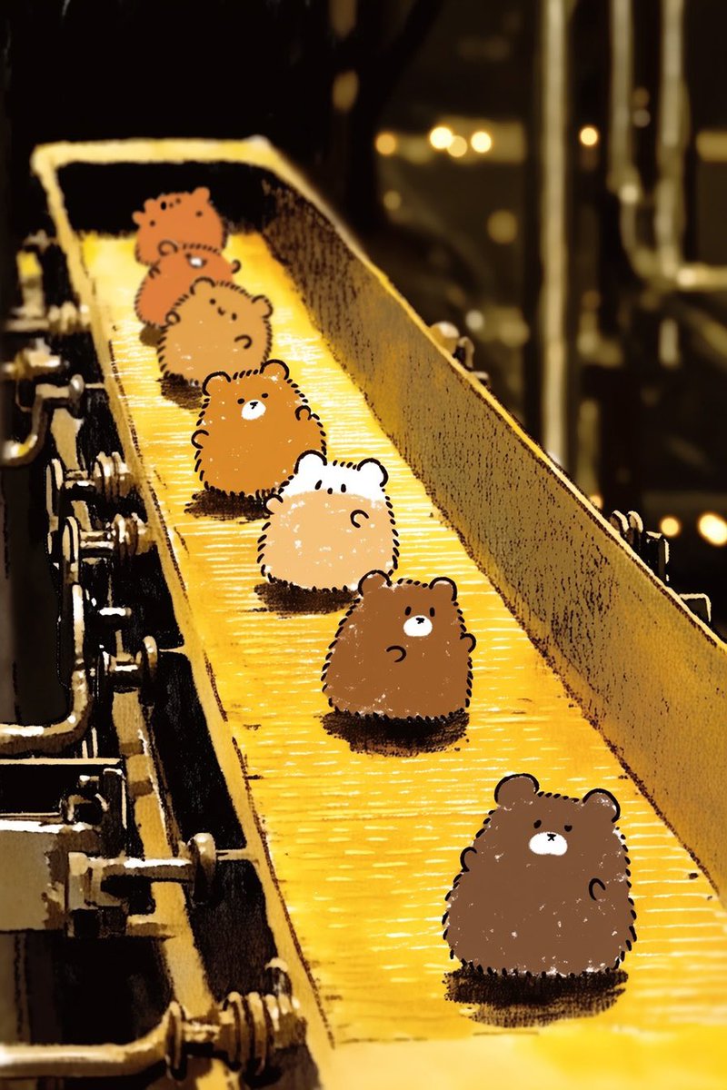 くまさんがどんどんできてくる🏭