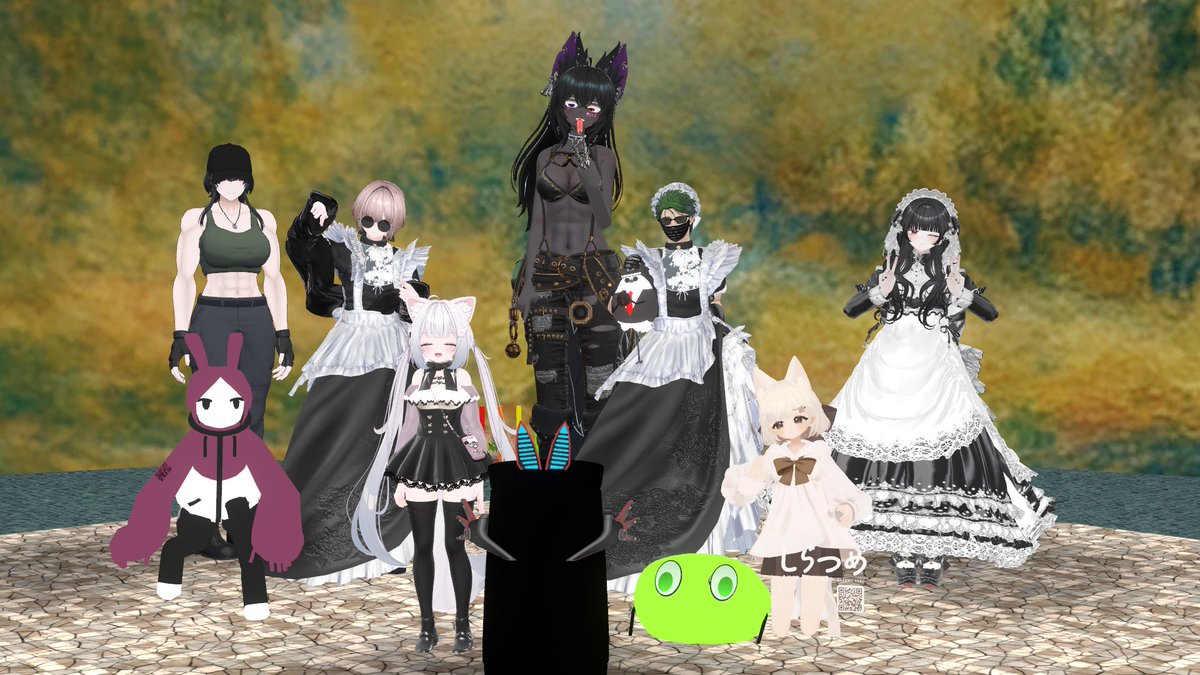 Kei2EX827's tweet photo. どの場所もとても楽しい時間でした！
いつもとは違う雰囲気で色々なメイドさんが見れて
拙者大変満足ですぞ！　
いつかまた紅茶が飲めるその日まで。マジ感謝
#ぶっ壊しバー
＃VRChat https://t.co/bszMqiEtuJ