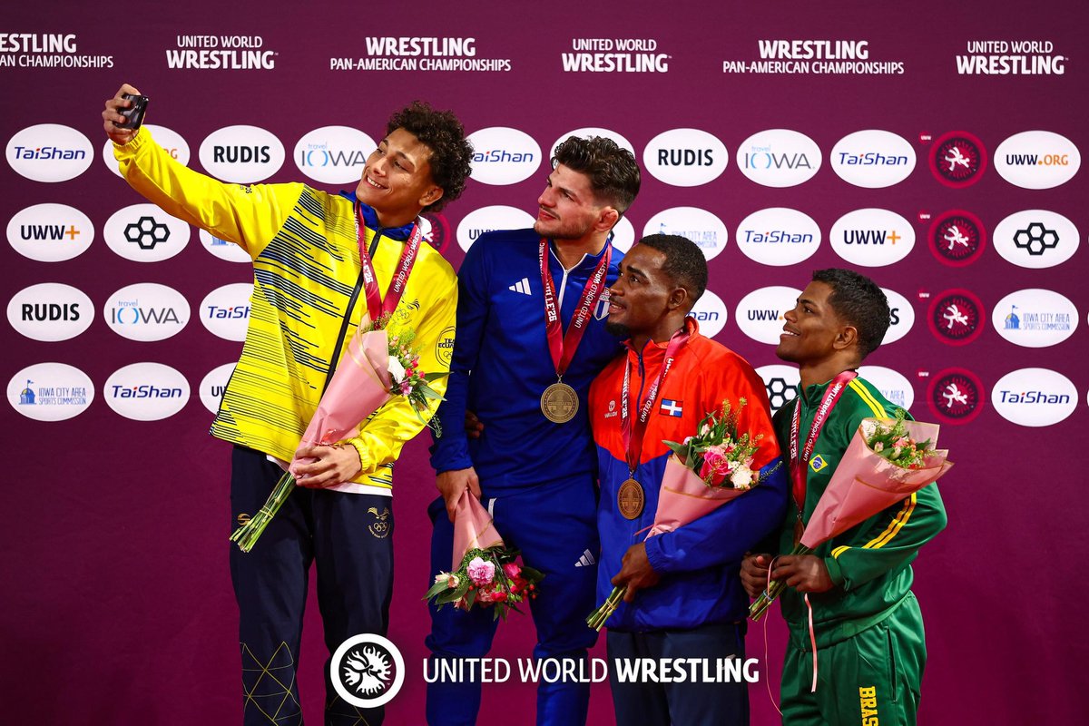 Fedolard's tweet photo. 🏅 MEDALLA Y BOLETO A LIMA 2027 🇵🇪 

Yerony Arturo Liria Carreras obtiene medalla de bronce 🥉 en el Estilo Greco Romano, división 60 kilos, del Campeonato Panamericano Coralville.

También conquista boleto para los XX Juegos Panamericanos Lima 2027 🇩🇴 🔜 🇵🇪.

#fedola https://t.co/0qwLEgwsEf
