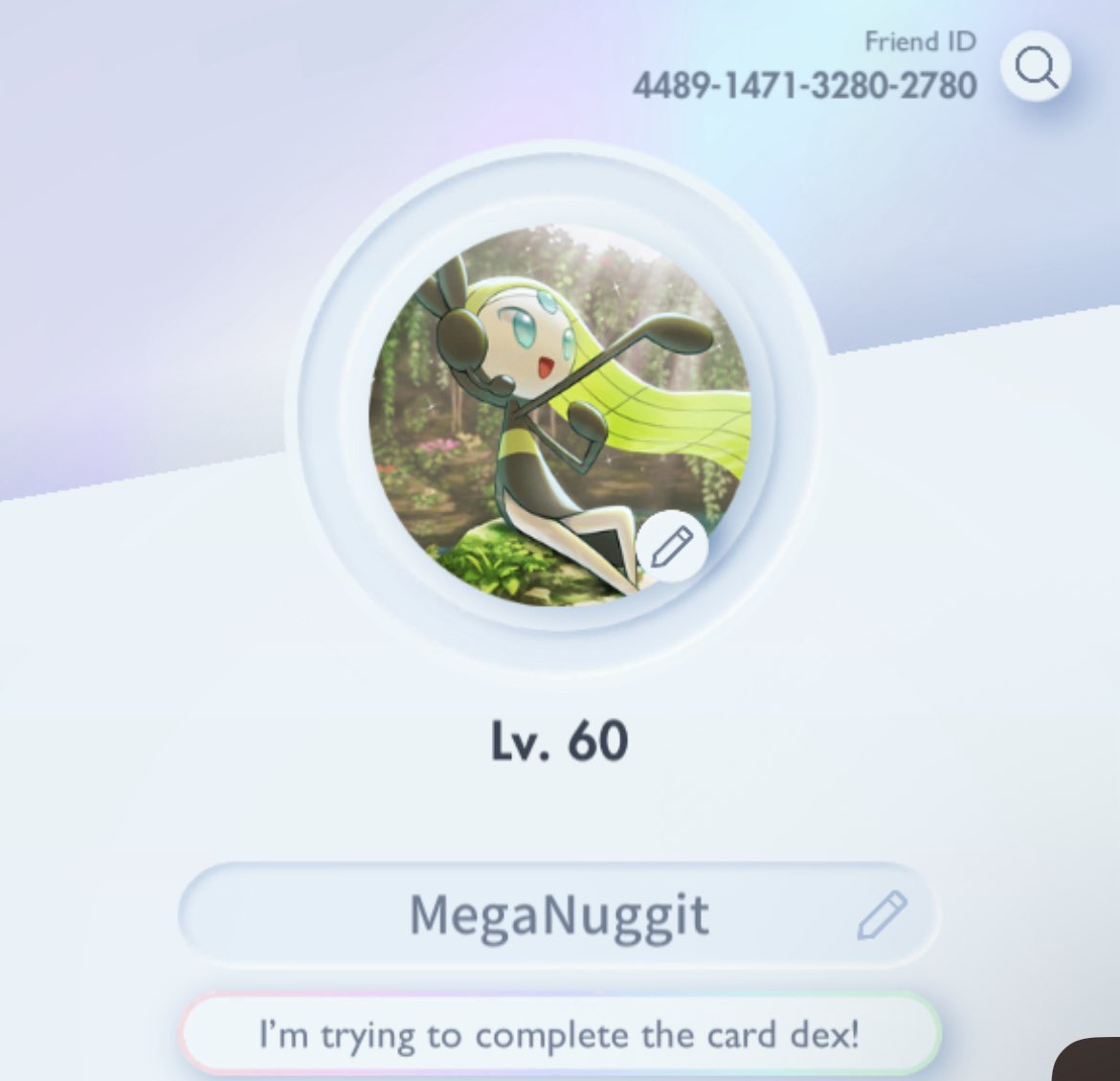 MegaNuggit's tweet photo. If anyone plays PokemonTCGPocket, I’m only missing 3 cards total from the Deluxe Pack EX. I’m really trying to complete the set and I’m willing to part with almost any other cards to get it done… https://t.co/rsP7mdKCtM