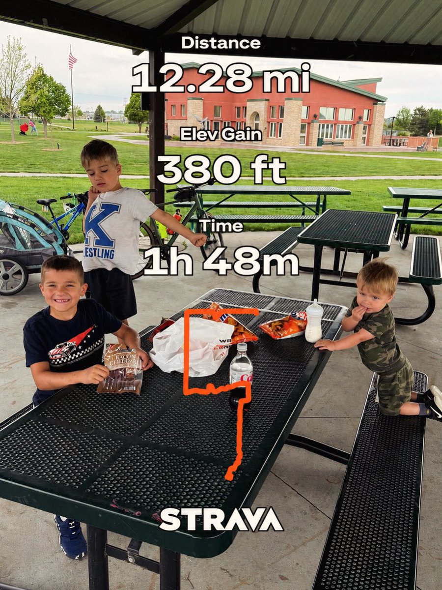 FlyinBrianJ's tweet photo. My son is doing a bike-a-thon to raise money for @TeamJack and to help him get to wrestling camps this summer. 

His goal is 100 miles and he is 36% of the way there. https://t.co/CAyKxDjV9j