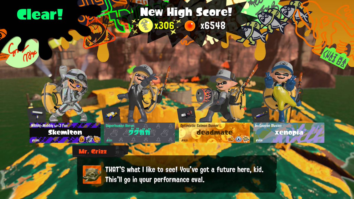 deadmate27's tweet photo. first 300+ eggstrawork pb #Splatoon3 https://t.co/At4zblGmCY