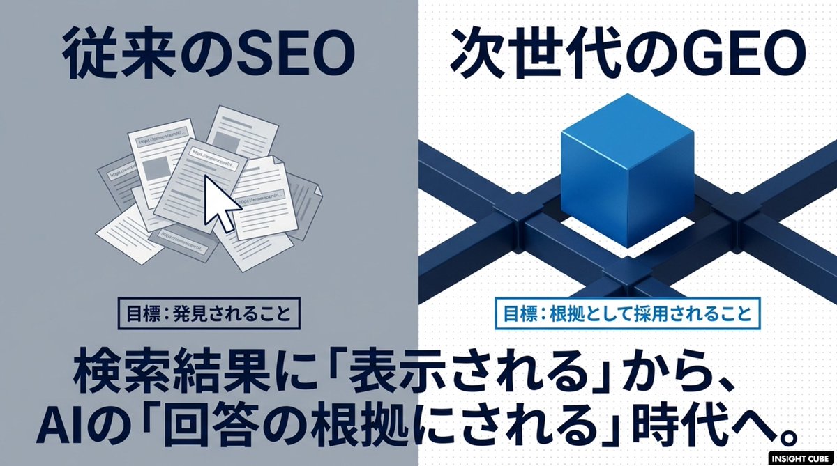 gcinsightcube's tweet photo. 【SEOは「順位争い」から「AIの根拠（グラウンディング）争い」へ】
2026年5月6日、MicrosoftのAIチームが公開した文章から、AI検索時代における「基本原則の再定義」を深堀りしていきます。

👇️続きは INSIGHT CUBE で
https://t.co/6wFsfpjAdm

#SEO #MicrosoftBing #AI検索 #デジタルマーケティング #コンテンツマーケティング #生成AI #Bing #グラウンディング