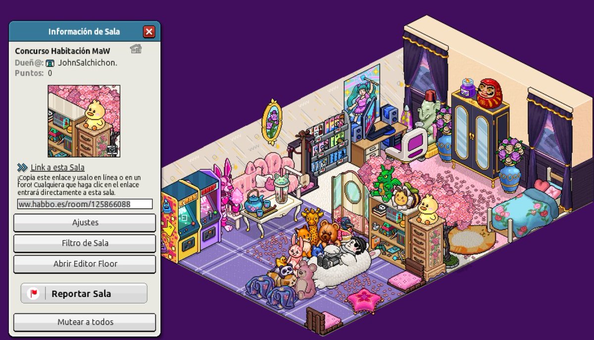 ShonSalchichon_'s tweet photo. Participación para habitación MaW 🛏️✨
Usuario: JohnSalchichon.
Link de la sala: https://t.co/tb85C9yYMo
Habitación para: kinered
@ESkinered
@LinuxEnMac
@HB_Xavi
@ESHabbo
#HabitacionMaW13
#Habbo https://t.co/v0FojiawDc