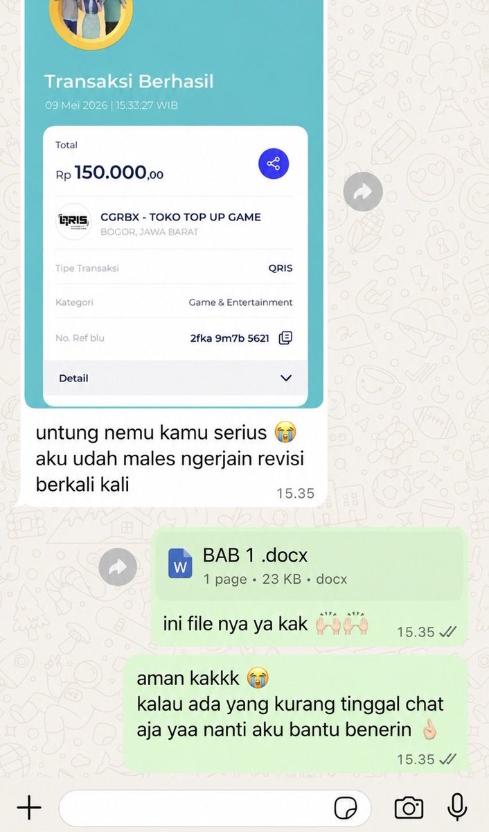 kaiwen | JOKI TUGAS & SKRIPSI tweet media