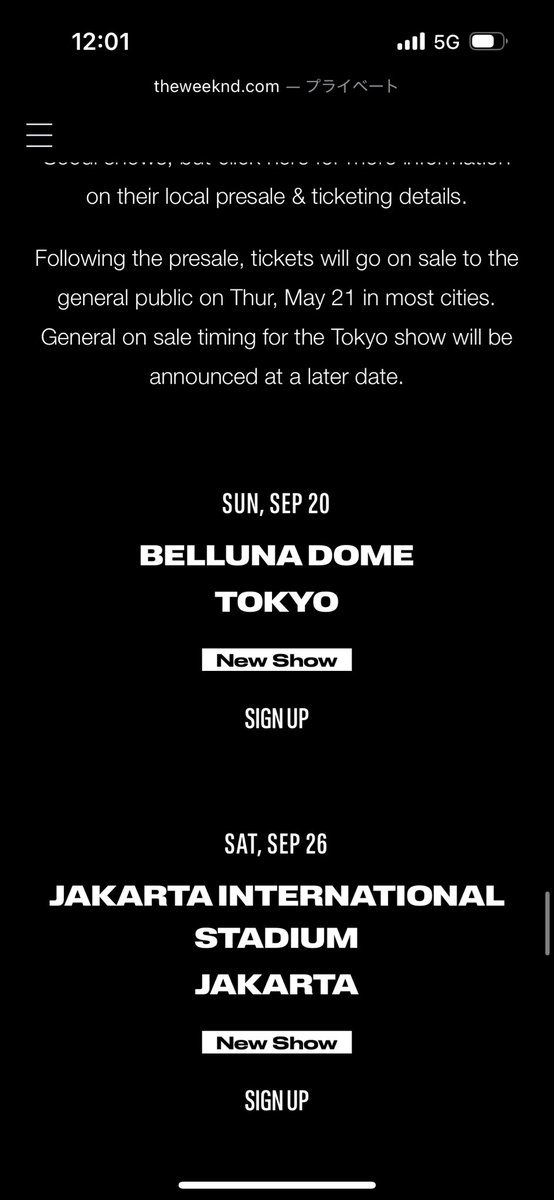 tyorigino's tweet photo. The Weekndの日本公演が決定！

9月20日に開催予定🗓️ https://t.co/PWvyj9tm5a