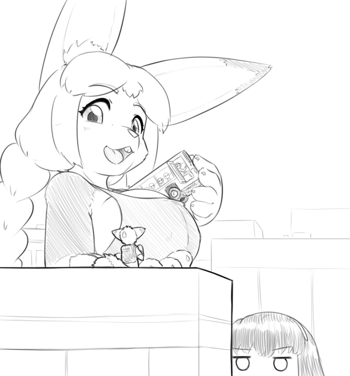 Chrome heard about all this "putting the bus in bust" stuff and decided to try it out herself when offering Lionel a ride.

judgmental stares from everyone else ensue.

inkbunny.net/s/3868275