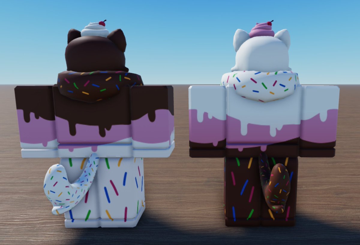 TheWetCreatures's tweet photo. 🦖-
Ice cream cats! 🐱🍨
Neapolitan flavors.
Available in our store! ↓

#RobloxUGC #RobloxDev https://t.co/A1tLO4Z13k