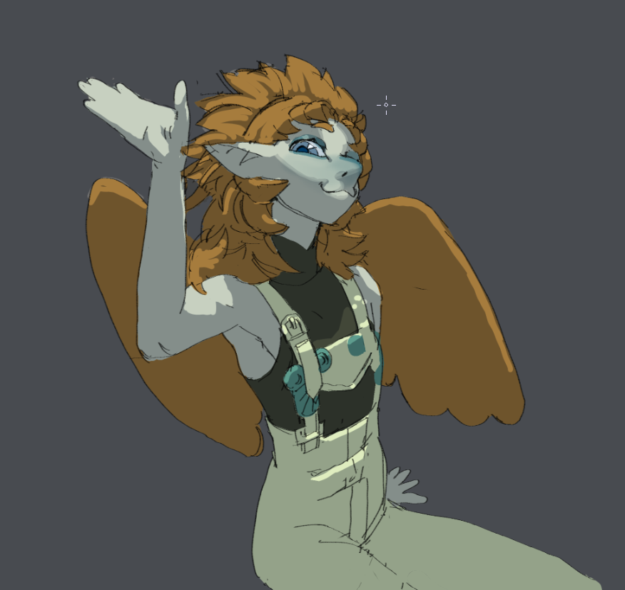 datzybum's tweet photo. a bit experimental. @batooo_j  like your character's face. ✨✨ https://t.co/H37jNd3ZUy
