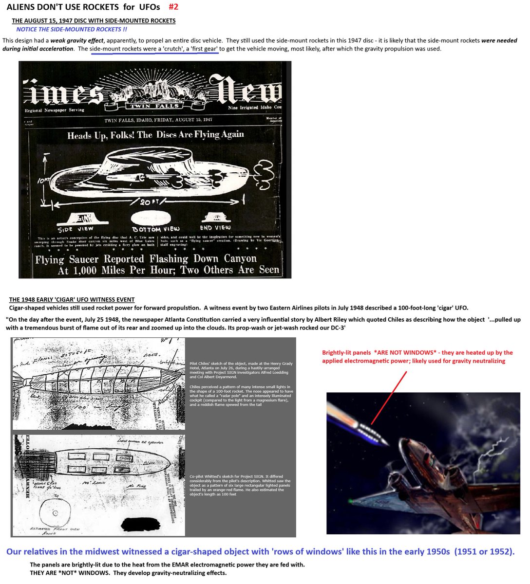 GreatSunnyDays's tweet photo. UFO, Man-made (artificial) Gravity hull developers/designers - THERE ARE NO ALIENS #ufo #ufox #ufotwitter #uap #uapx #uaptwitter

Page #2 of THREE
Ex-patriot, relocated-to-Argentina GERMANS incrementally developed UFOs (gravity-control vehicles) !! https://t.co/wLAPOeyzmH