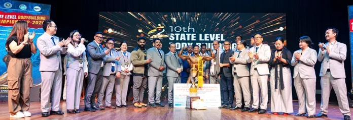 AP_Diaries's tweet photo. Strength. Discipline. Glory.
Tame Peter Tarh lifts the prestigious #MrArunachal2026 title, dominating the 70kg+ category at the 10th State-Level Bodybuilding Championship!
Big cheers to all champions who showcased power, dedication &amp; Arunachal’s rising fitness spirit.
#thomaskong https://t.co/6HmKLPw9K9