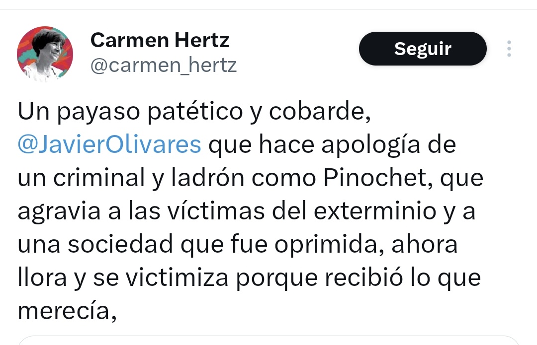 Vieja de mierda, arderá en el infierno.