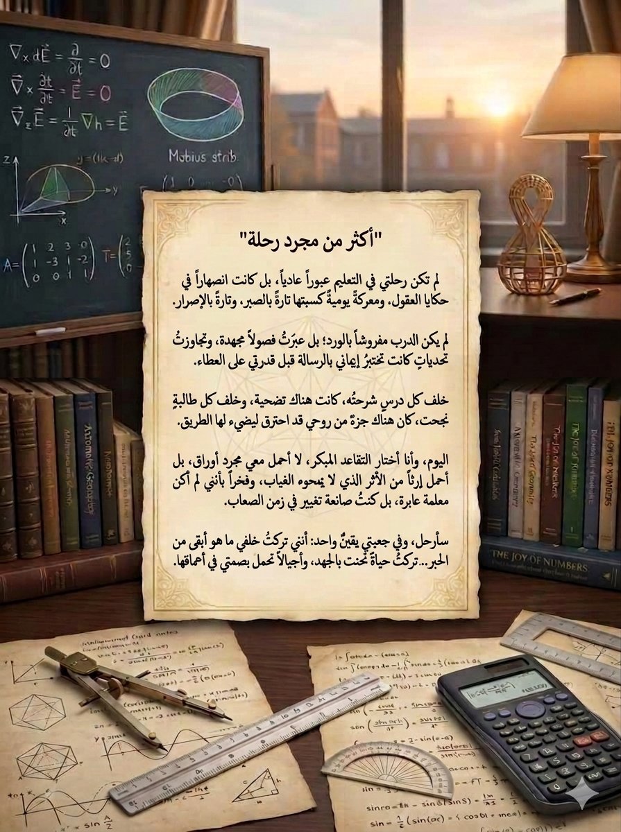 معلمة رياضيات(مسارات) tweet media