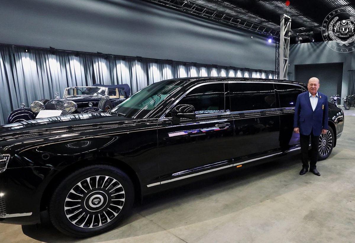 KL_Reporter's tweet photo. Malaysian King Sultan Ibrahim has acquired a Russian-made limousine the 'Aurus Senat', usually used by Russia’s top leadership including President Vladimir Putin as official state car.

The acquisition symbolises the close ties between Malaysia and the Russian Federation.

X-SISI https://t.co/ESQukw7lm8