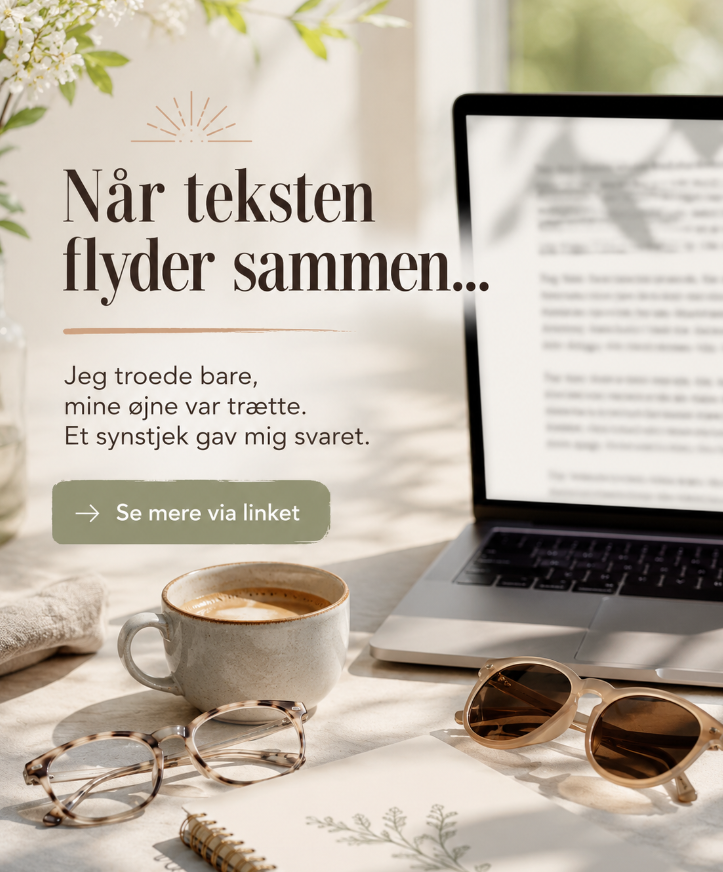 LeonieFinds's tweet photo. Jeg blev lidt bekymret, da jeg begyndte at zoome ind på alt og stadig syntes, teksten flød sammen. Jeg troede bare, det var træthed, men et synstjek gav mig svaret. Tjek det her:
https://t.co/gkMYc7nt3p
#synstest #briller #solbriller #skærmtid #hverdagsliv #Danmark https://t.co/10N2GW0fcL