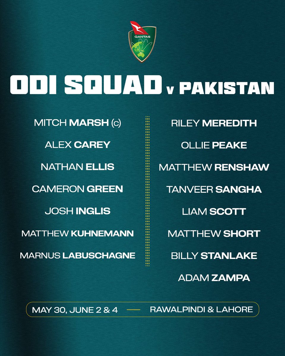 imransiddique89's tweet photo. No Senior players , Australia announced ODI Squad vs Pakistan

IPL Dollars k bhokay https://t.co/Juma6xbQ1F