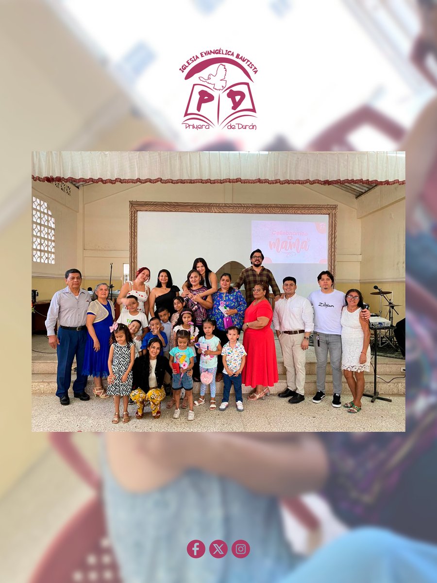 primeraduran's tweet photo. R͟e͟c͟o͟r͟d͟a͟m͟o͟s͟ lo que fue nuestro último servicio especial por el Día de la Madre 👩‍👧‍👦

Fue un gran día en la IBPD junto a mamá 💐

📌 Una vida redimida para la Gloria de Dios – Ps. William Alvarez

#HaceUnAño #CelebramosAMamá #DomingoEspecial #IBPD2026 #SirviendoAlEternoDios https://t.co/mzLIciCFaI