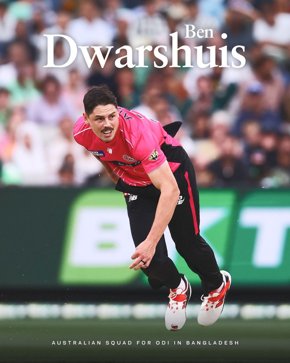 SixersBBL's tweet photo. After a breakout summer with the Sixers, Joel Davies has earned his first call-up to the Australian T20 squad to face Bangladesh 👏

Josh Philippe has also been selected for the T20 squad, while Ben Dwarshuis has been named in the ODI squad. https://t.co/Mb2WRbLVsg