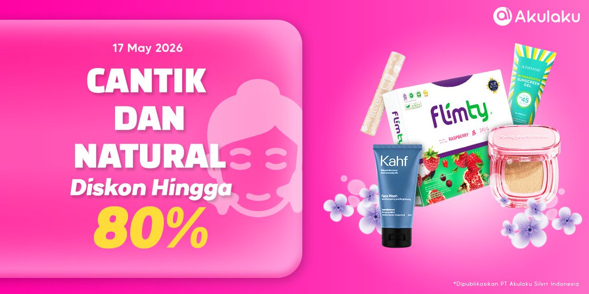 akulakuID's tweet photo. Rahasia cantik natural tanpa bikin saldo nangis! 🤫💖
Lagi ada promo besar-besaran, Diskon s/d 80% buat semua produk beauty favoritmu😘
Checkout di sini👉 https://t.co/Kwn6ogu0u0
#AkulakuIndonesia #HidupLebihBaik #InfoPromoAkulaku #PromoSkincare #PromoMakeUp https://t.co/rOFQu5YTTJ