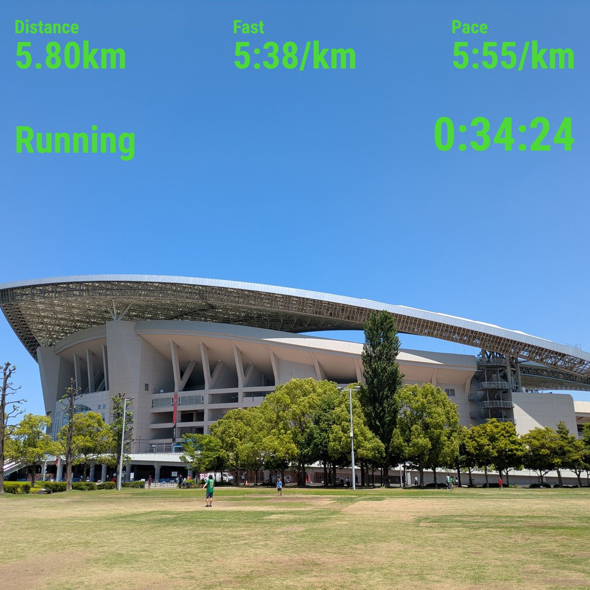 CzJme's tweet photo. 晴れ渡る空の下、夜勤前ラン🏃と歯医者終了🦷

少し仮眠とって出勤します🚙

#ラン
#埼スタ https://t.co/VaR54Hmx0v