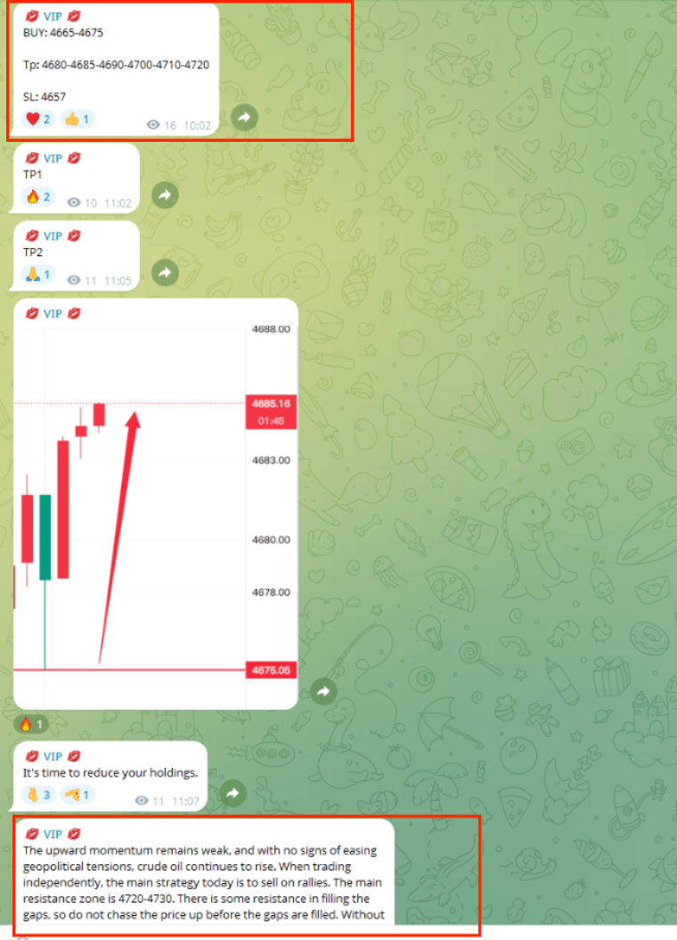 Cali_Xauusd's tweet photo. #XAUUSD   #GOLD
Our long positions established in the 4665-4675 range have locked in profits.
I also offered some suggestions, which you can see in the screenshot of my post.
The current upward pressure stems from geopolitics, not from the end of the bull market.
It's not advisable to chase the price up in the short term, but the long-term potential for gold is enormous.

I will continue to share my thoughts and trading strategies.
#FX
Alternatively, you can find my contact information on my homepage.  📥