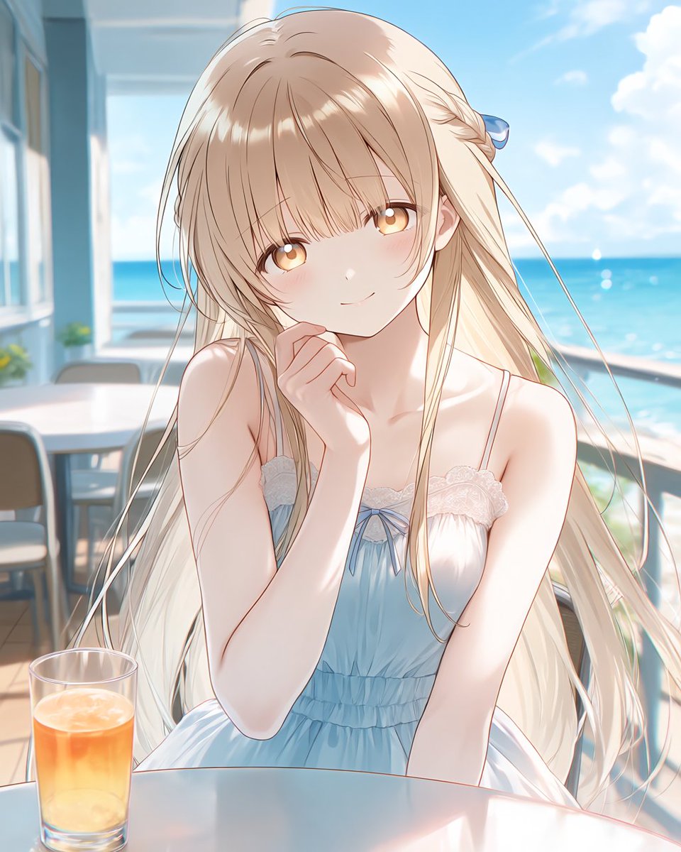 ヒイラギ サマ♡ 少しだけ、涼んでいきませんか？」 #椎名真昼 #お隣の天使様 #AIイラスト