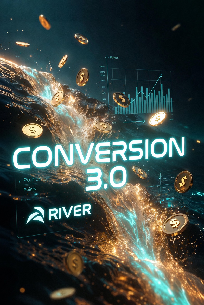 friedick_'s tweet photo. 🚀 Conversion 3.0 is LIVE! Turn your River Points into $RIVER with the new seasonal incentives model. 

Balanced, sustainable, and built for real participation.
Convert anytime before the season ends!

@RiverdotInc @River4fun 

#RiverSeason4 #RIVER https://t.co/TV4yFk2oOh