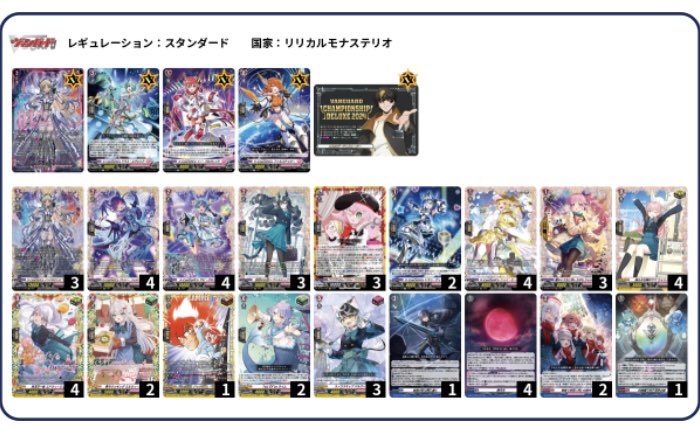 ブースタートライアル時に使用してたインバルディオ幻影のデッキレシピ