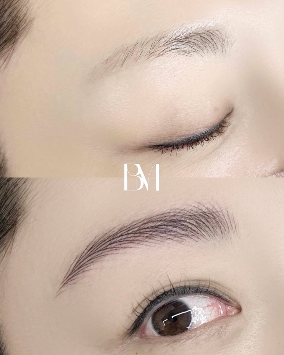 【b.millie】自然な韓国眉毛アートメイク tweet media