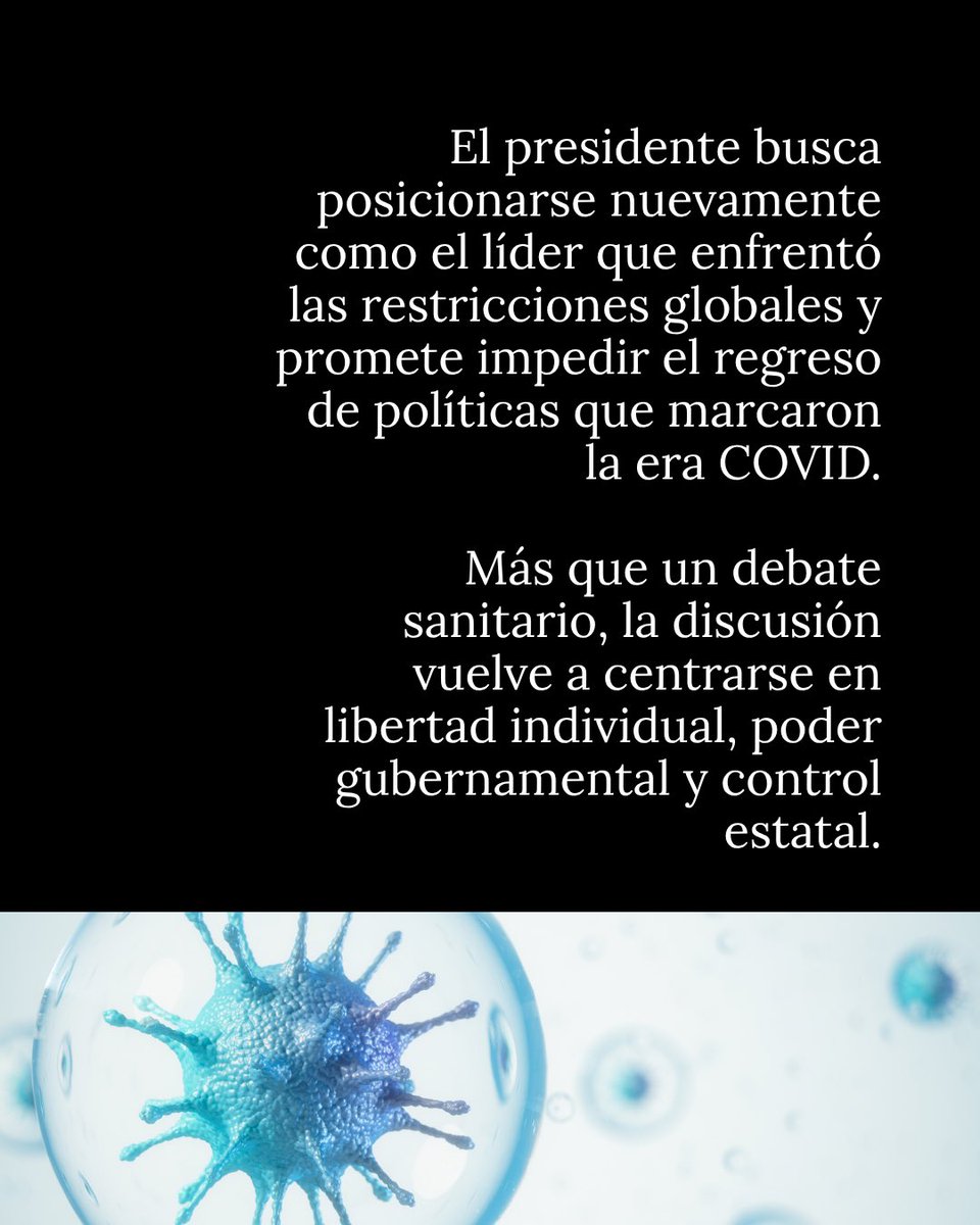 EagleTimeInt's tweet photo. 🔥🇺🇸 | Trump desafía el miedo y promete que EE. UU. no volverá al modelo de confinamientos y restricciones.

En medio de nuevas alertas por hantavirus y cobertura internacional sobre posibles riesgos sanitarios, el presidente endurece su discurso contra cualquier medida que limite libertades individuales.

Trump convierte nuevamente la salud pública en un frente político clave… y deja claro que no piensa retroceder.