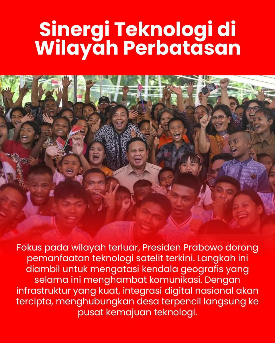 youngaaabbb96's tweet photo. Presiden dorong pemanfaatan teknologi satelit terkini. #PrabowoDigitalisasiDesa
Kedaulatan Digital NKRI https://t.co/tDbVExgYhc