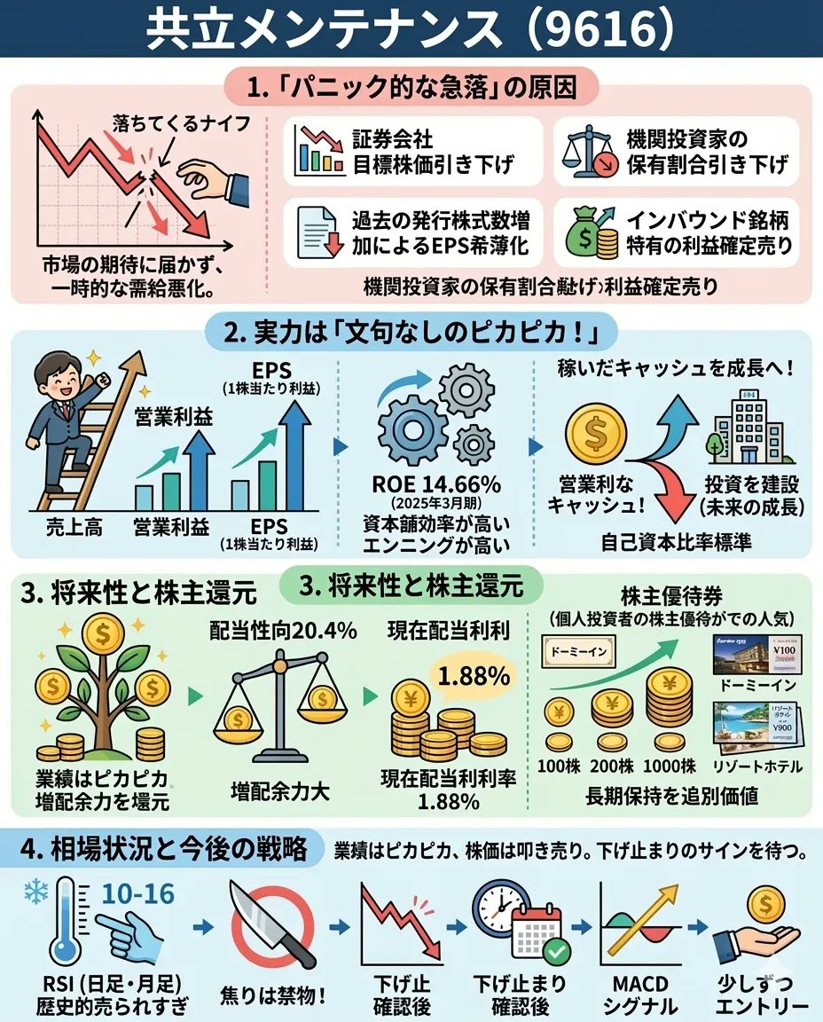 mayasan109's tweet photo. 日本株初心者向け。
以下の8つは、実際の経験と失敗を重ねる中で掴んだ大切な教訓です。
① 朝に大きく下げた銘柄はチャンスを探す。朝に急騰した銘柄は利益確定を意識する。
② 午後の急騰には飛び乗らない。午後の急落は翌日の反発を狙う。
③ 朝の急落で慌てて損切りしない。方向感がない日は無理に動かない。
④ 高値更新するまでは焦って売らない。急落局面までは安易に買わない。横ばい相場では休むのも戦略。
⑤ 陰線で仕込み、陽線で利益を取る。
⑥ 相場の雰囲気に流されず、冷静に逆張りを意識する。
⑦ 高値圏・安値圏での持ち合いは、結論が出るまで待つ。
⑧ 高値圏で横ばいが続いた後の最後の急騰は、利益確定の好機を逃さない。

すべては相場経験の中で磨き上げたルールです。
結局、継続して情報を追っている人ほど、安定して結果を出しています。
「何を買えばいいのか」
「どの価格で入ればいいのか」
「いつ利益確定・損切りすべきなのか」
迷ったときは、ぜひフォローしてください。
不定期で注目銘柄や相場情報を共有しています。