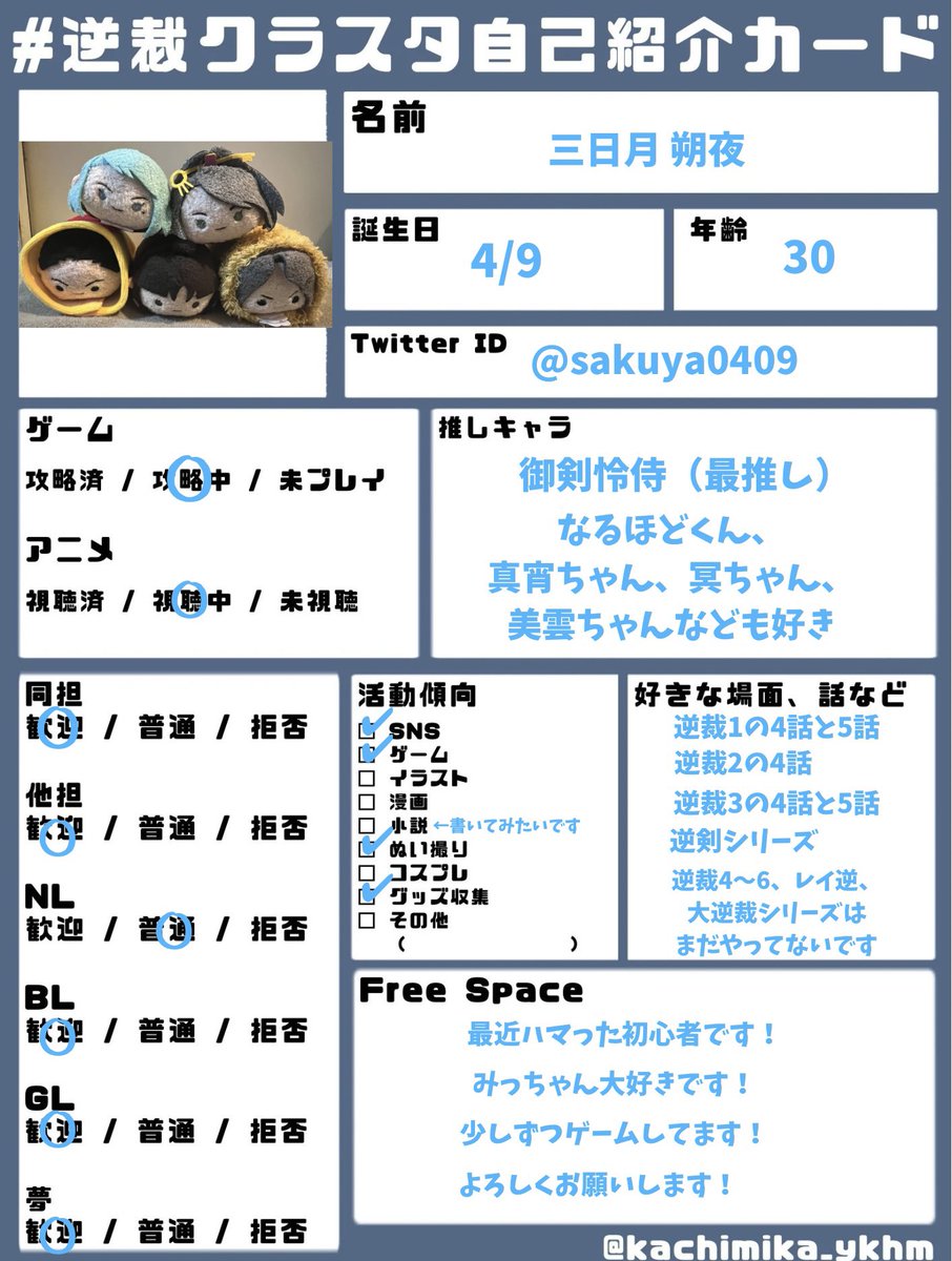 三日月 朔夜 (@sakuya0409) / Posts / X