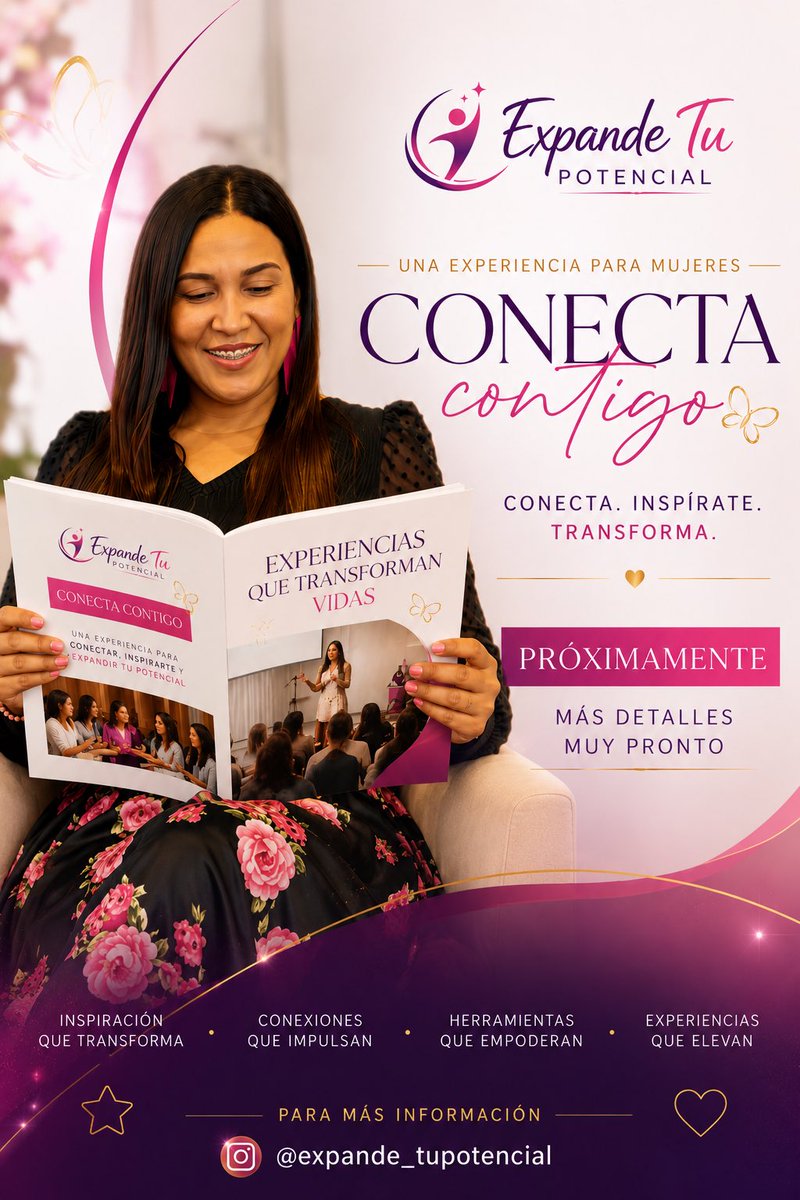 “Conecta Contigo” — Segunda Edición

Síguenos:
@expande_tupotencial

#ConectaContigo #ExpandeTuPotencial #MujeresQueInspiran #LiderazgoFemenino #Panamá #EventosParaMujeres #NetworkingFemenino

“Algo grande viene en camino…”