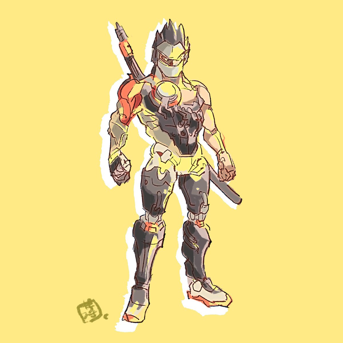「#Overwatch easy sketch」|薄力粉　AHC38のイラスト