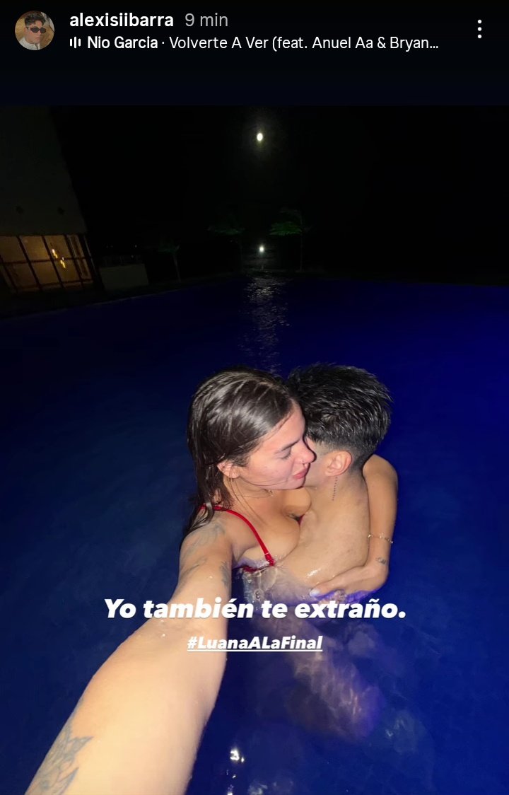 ahhhhh alexis subió una historia a su Instagram para luana, seguro ví el vídeo donde lu hablo de él 🫶 #Granhermano