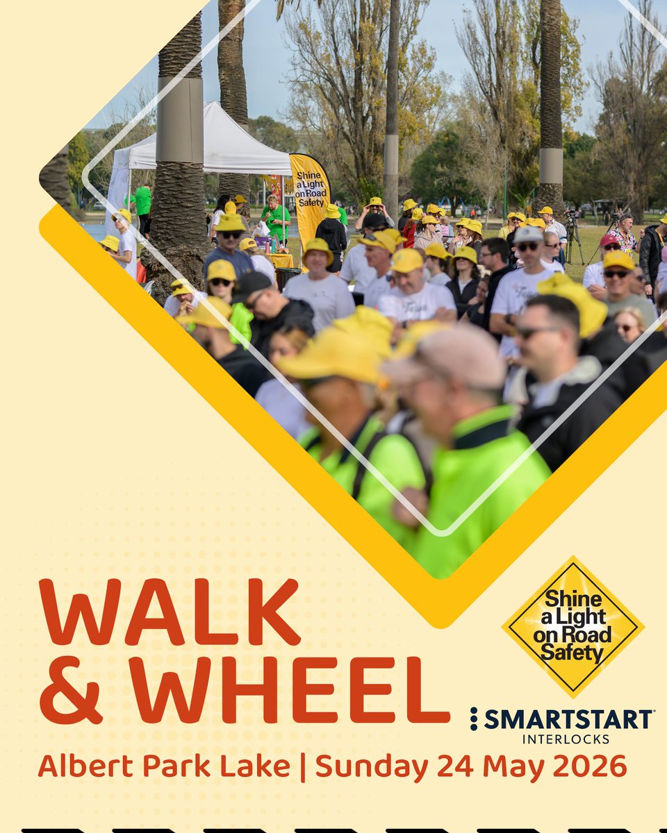 SmartStartAus's tweet photo. Join us at the Amber Community's Shine a Light on Road Safety, "Walk &amp; Wheel" on Sunday, 24th May, as we support those affected by road trauma.
#roadsafety #shinealight #ambercommunity #partnership #roadtrauma https://t.co/1w838zqVQo