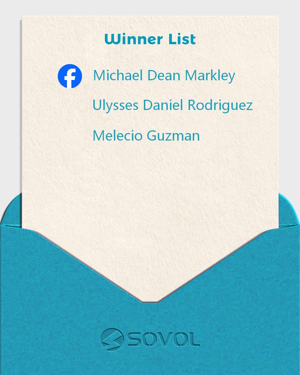 Sovol3d's tweet photo. ✨ Leave the Best Wishes to Sovol Winners
🥰Thanks to all for the participation. Thank you for your support of Sovol over the past 7 years.
🎁The winners can send address information by Chat to claim the prize
#MessagesToSovol #SovolCommunity #Sovol https://t.co/sT6Ad1dD55