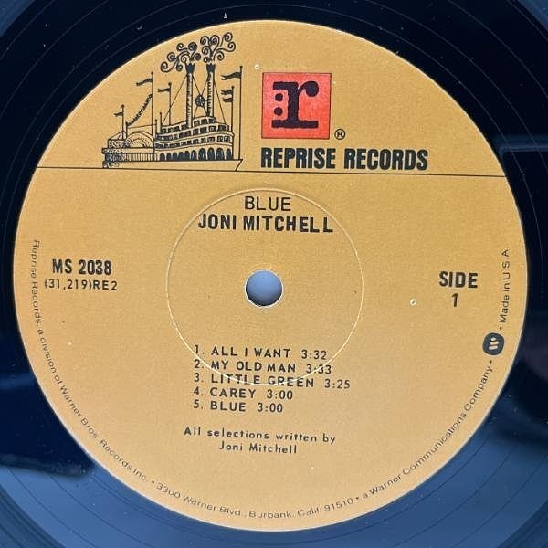 レアな美盤!! US初期プレス ゲートフォールド仕様 JONI MITCHELL Blue