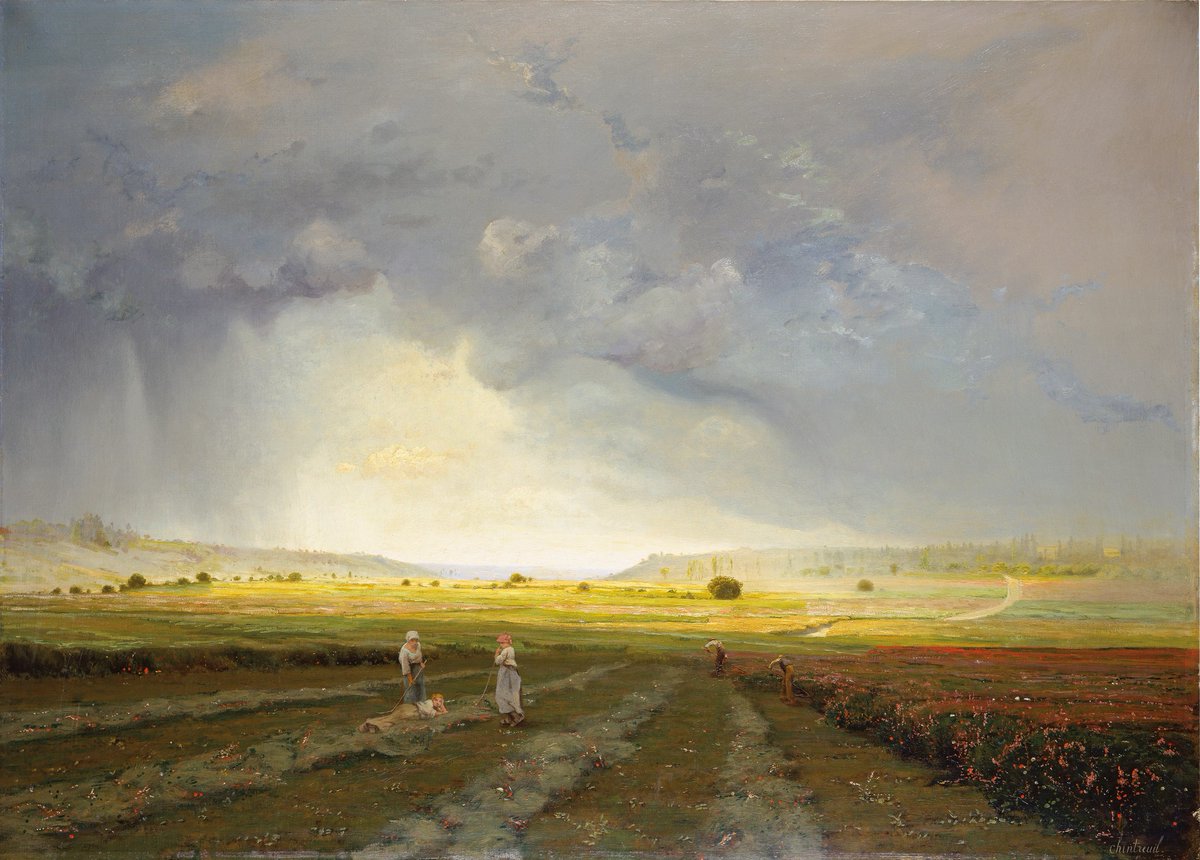 Antoine Chintreuil - "The Rain Shower" (c. 1868)