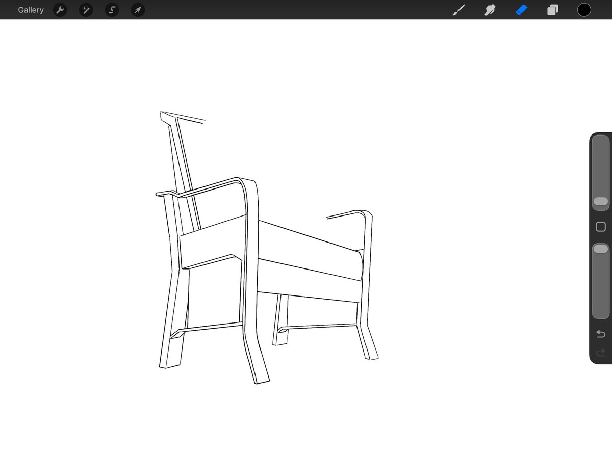 stralelvan's tweet photo. Picked up drawing again! Got the lineart for the chair and SW down ! (I like how my AE chair turned out 🙂‍↕️) https://t.co/IEcFdQl9jK