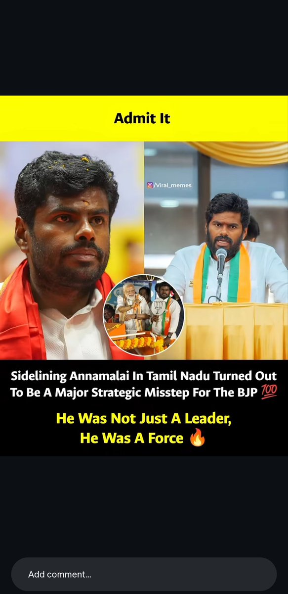 RKHeggade's tweet photo. Sidelining @annamalai_k is Major setback for @BJP4India &amp; @BJP4TamilNadu in 2026 state election... https://t.co/aiYqXsJ4FU