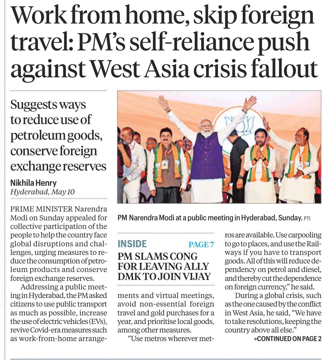 Arv_Ind_Chauhan's tweet photo. Fuel price hike inevitable 

Work from home to return ! https://t.co/juGu37ZsEf
